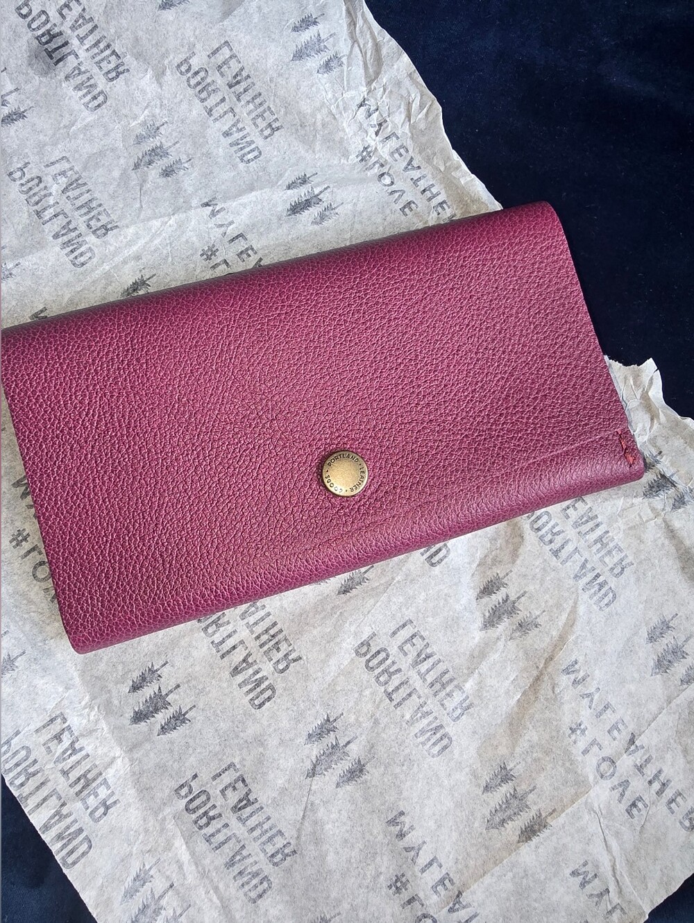 NWOT! Portland Leather Goods, Leather Rancher Wallet, MSRP $58